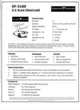 Load image into Gallery viewer, Diamond DF-2100 2:1 Clear